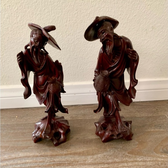 Hand Carved Root Wood Statue, China - Picture 12 of 13